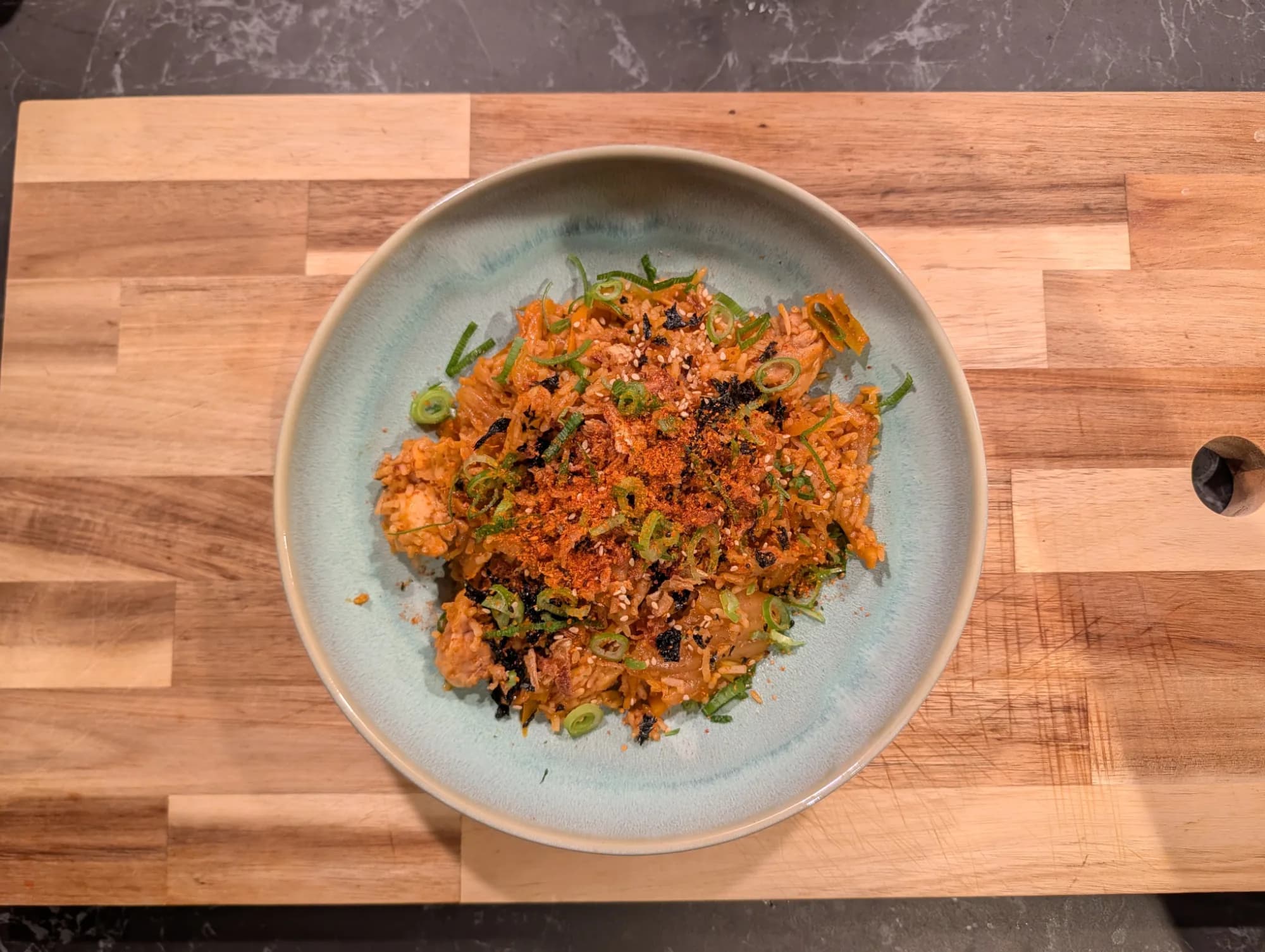Kimchi fried rice, step 9