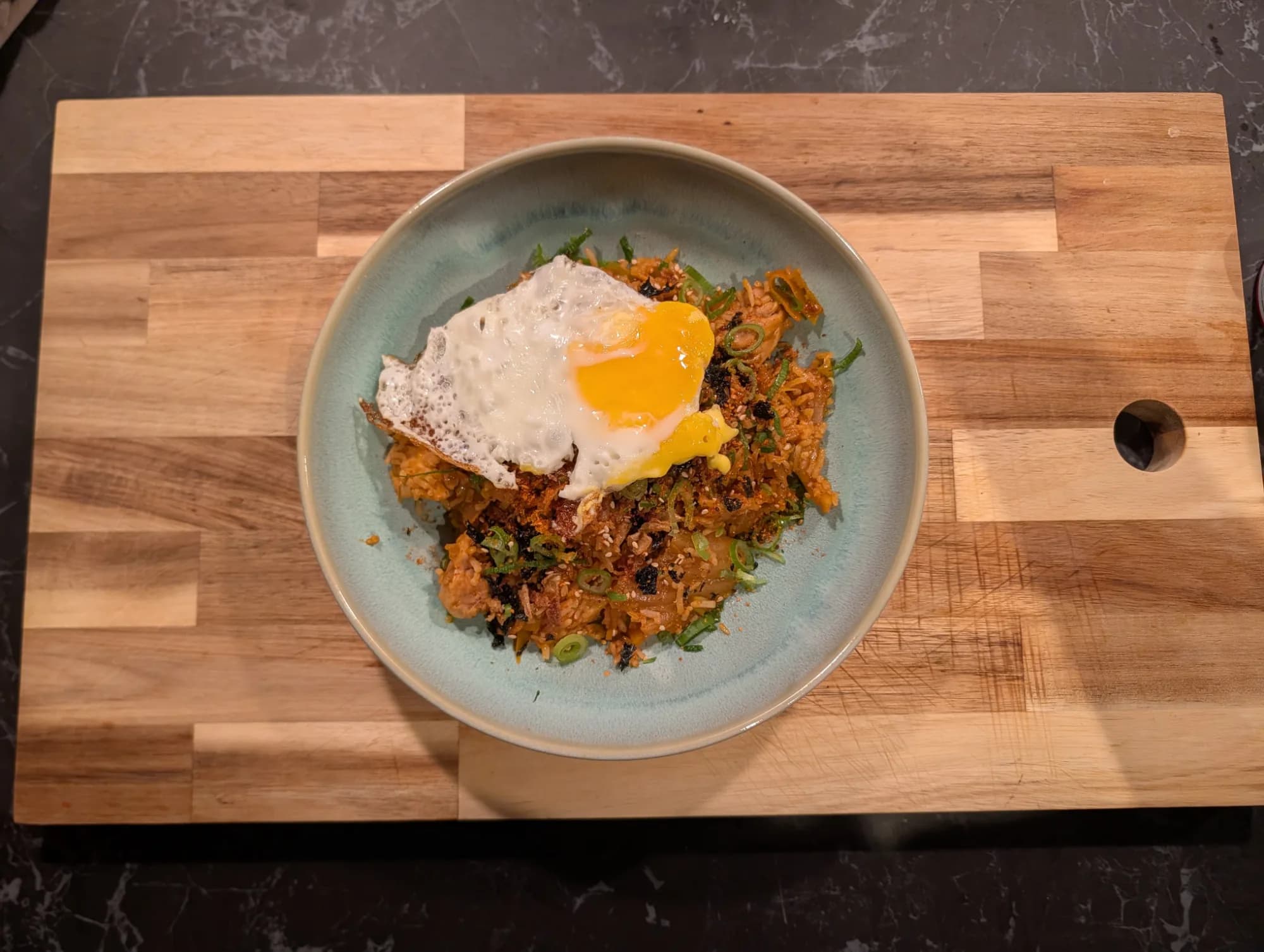 Kimchi fried rice, step 9